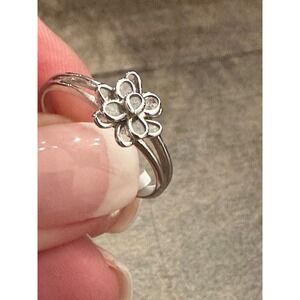 NEW Uncut Natural Polki Diamond Ring Sterling Silver Sz 7 Handset Diamonds